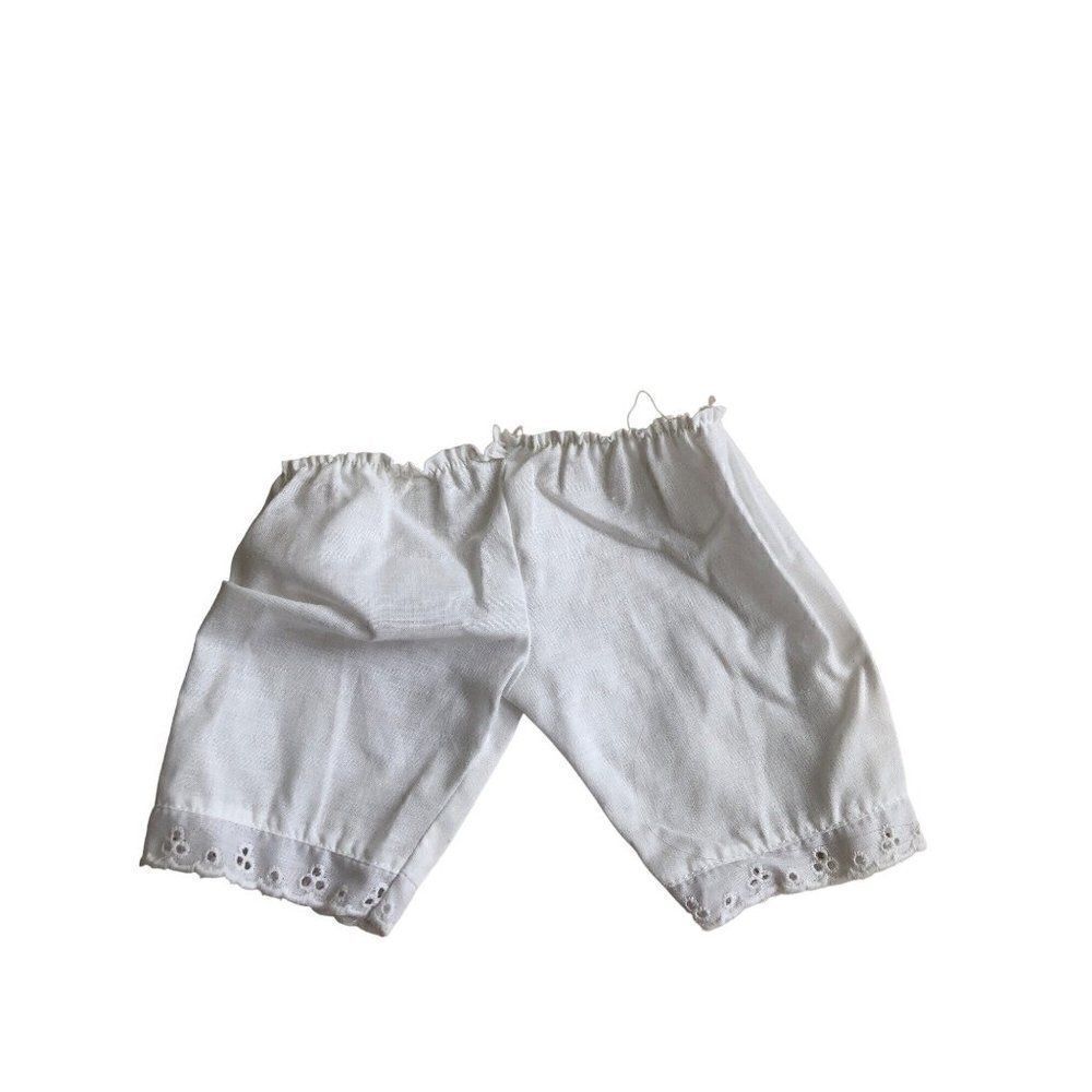 Vintage American Girl Doll Kirsten Meet Bloomers White Pantaloons Panties Pleasa